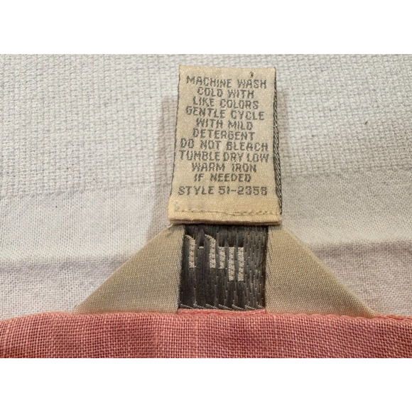 J Jill Women Pink Tie Back Long Sleeve Linen Tunic Top Sz XL MOP Buttons Collar - Picture 9 of 10